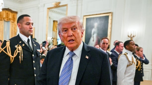 US President Donald Trump at the White House 
