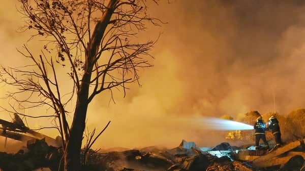 LIUYANG, CHINA - MAY 05: Fire rescue forces carry out rescue operations after an explosion at a fireworks plant on May 5, 2026 in Liuyang, Hunan Province of China. Three people were killed, and 25 others were injured, including two in serious condition, a