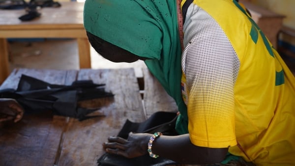 CAR child soldiers sewing