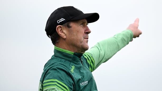 25 April 2026; Kerry manager Jack O'Connor during the Munster GAA Football Senior Championship semi-final match between Kerry and Clare at Zimmer Biomet Páirc Chíosóg in Ennis, Clare. Photo by Paul Phelan/Sportsfile