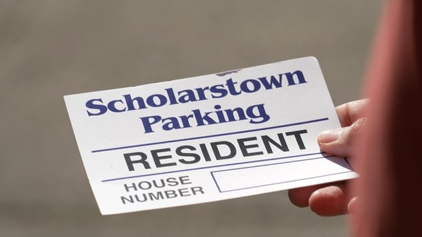 An example of a residents' parking permit