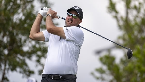 JOHANNESBURG, SOUTH AFRICA - MARCH 20:Phil Mickelson of Hyflyers GC plays his shot from the fifth tee during day two of LIV Golf South Africa at The Club at Steyn City on March 20, 2026 in Johannesburg. (Photo by Johan Rynners/Getty Images)