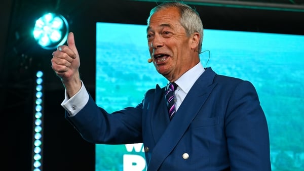 Reform UK leader Nigel Farage campaigning in Wales this week