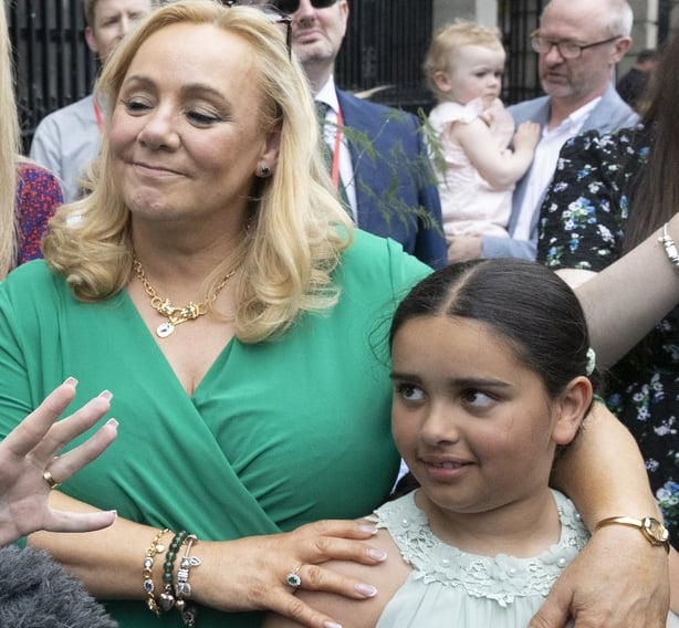 Mary Seery Kearney, with her daughter Scarlett