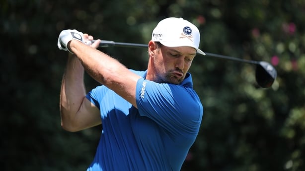 MEXICO CITY, MEXICO - APRIL 16: Bryson DeChambeau of Crushers GC plays his shot from the 3rd tee during day one of LIV Golf Mexico City at Club de Golf Chapultepec on April 16, 2026 in Mexico City. (Photo by Hector Vivas/Getty Images)