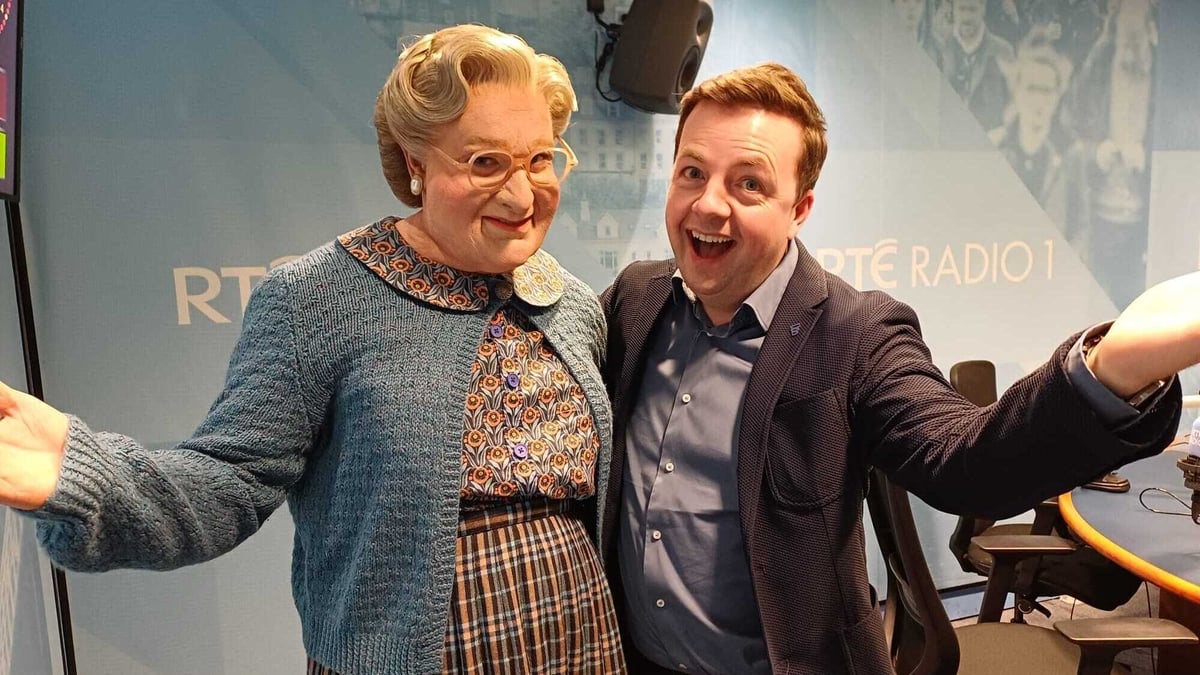 The one and only Mrs Doubtfire is in the building