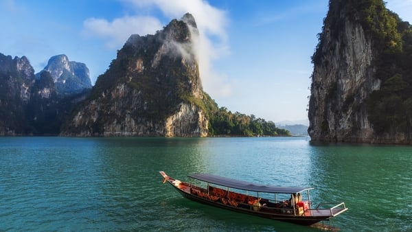 Khao Sok National Park in Cheow Lan Lake, Surat Thani, Thailand