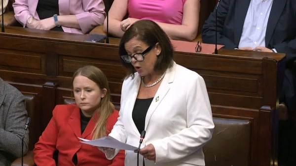 Mary Lou McDonald said: 'People are sick of you standing back as they take hit after hit'