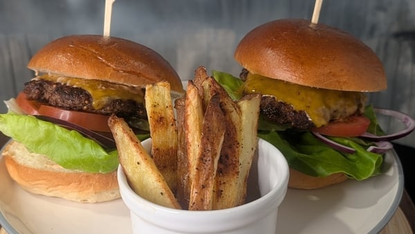burger and fries