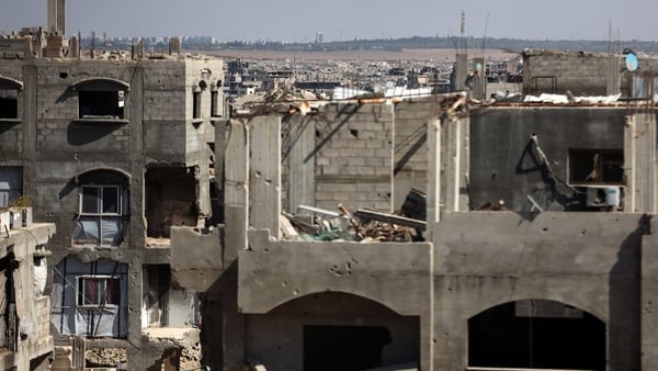 A general view shows destroyed buildings in the northern Gaza Strip near the border with Israel, on May 6, 2026. (Photo by Majdi Fathi/NurPhoto)