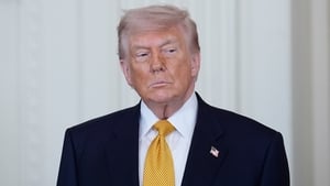 Trump threatens much higher import taxes on the EU if last summers agreement isn't enacted by the 4th of July show image