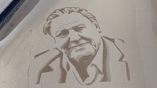 Giant portrait in the sand marks David Attenborough’s 100th birthday