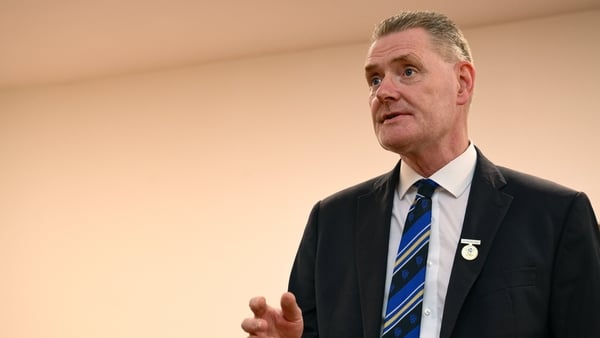 24 October 2025; Munster Council chairman Tim Murphy speaking during the Munster Irish Life GAA Healthy Clubs Recognition presentation at Mallow GAA Complex in Cork. Photo by Brendan Moran/Sportsfile