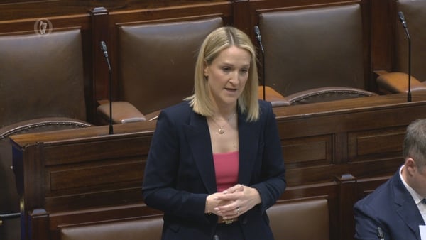 helen mcentee speaks in the dail chamber