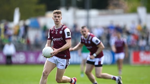 25 April 2026; Dylan McHugh of Galway during the Connacht GAA Football Senior Championship semi-final match between Leitrim and Galway at Heartland Credit Union Páirc Seán Mac Diarmada in Carrick-on-Shannon, Leitrim. Photo by Stephen McCarthy/Sportsfile