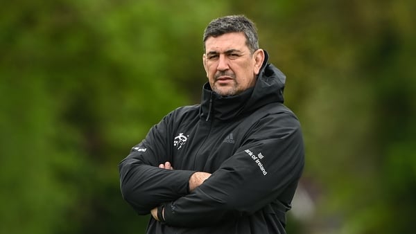 5 May 2026; Munster head coach Clayton McMillan during Munster Rugby squad training session at the University of Limerick in Limerick. Photo by Matt Browne/Sportsfile