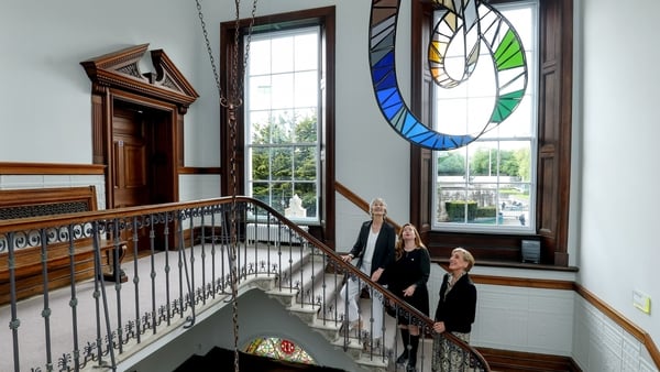 Pictured at the official opening of No. 11 Parnell Square, Ireland’s Home for Poetry and Heritage, is President Catherine Connolly, alongside Claire Power, Director of Poetry Ireland / Éigse Éireann, and Anne O’Donoghue, CEO of the Irish Heritage Trust. T