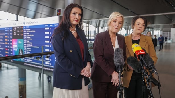 Deputy First Minister Emma Little-Pengelly, First Minister Michelle O'Neill, Infrastructure Minister Liz Kimmins