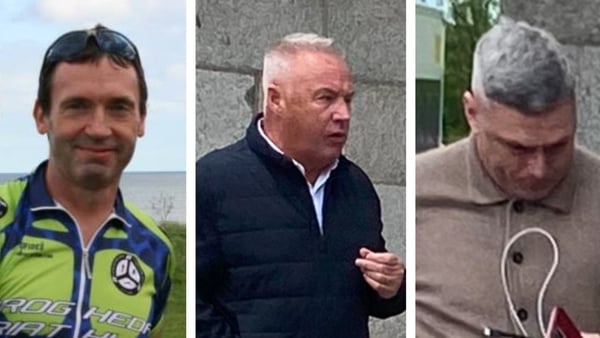 (L-R) Thomas O'Gorman, Francis O'Hanlon, Darron Cole
