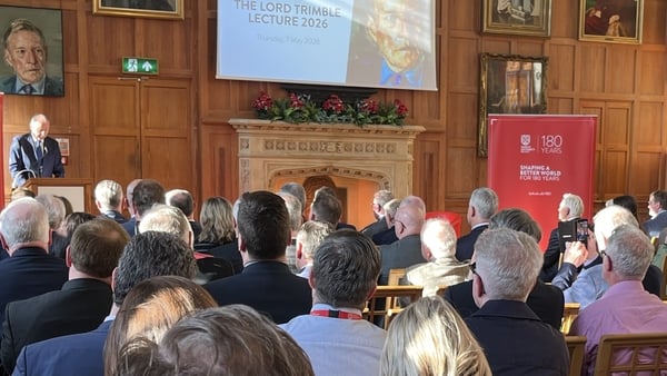 Taoiseach Micheál Martin at the David Trimble lecture