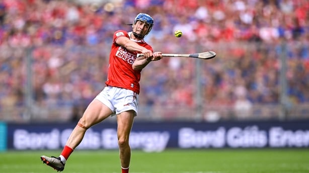 20 July 2025; Diarmuid Healy of Cork during the GAA Hurling All-Ireland Senior Championship final match between Cork and Tipperary at Croke Park in Dublin. Photo by Piaras Ó Mídheach/Sportsfile