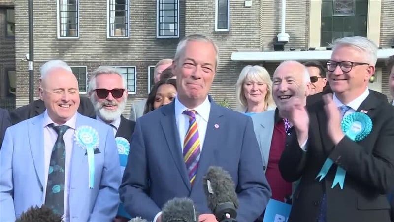 Watch: 'Truly historic shift in UK politics,' says Farage