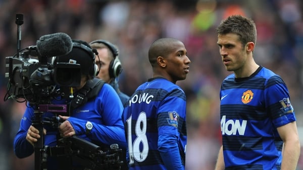 during the Barclays Premier League match between Sunderland and Manchester United at the Stadium of Light on May 13, 2012 in Sunderland, England.