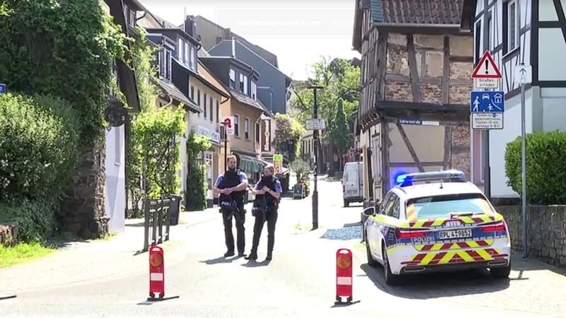 Several hostages held in German bank robbery, police say