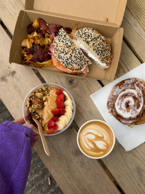 selection of food and coffee