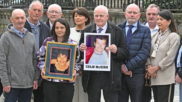 Alan Lewis Family members of IRA members Colm McGirr and Brian Campbell, who were shot dead by the SAS in 1983