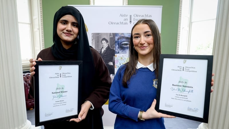 Students honoured as part of Oireachtas essay competition