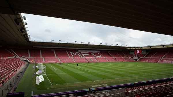 General view of the Riverside Stadium during the Sky Bet Championship match between Middlesbrough and Portsmouth at the Riverside Stadium in Middlesbrough, United Kingdom, on April 11, 2026. (Photo by MI News/NurPhoto via Getty Images)