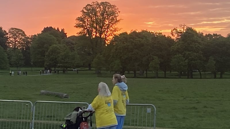 People Take Part in Darkness into Light event in Phoenix Park