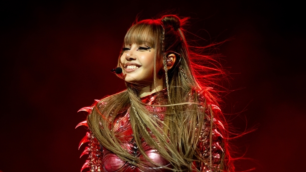Singer Lisa, real name Lalisa Manoban, of BLACKPINK performs onstage