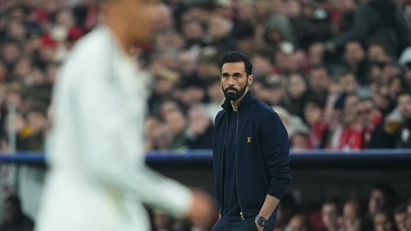 Alvaro Arbeloa (Real Madrid) looks on during UEFA Champions league Quarter Final UEFA Champions League: Bayern Munich and Real Madrid at Allianz Arena, Munich, Germany on April 15 2026.