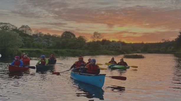 Graiguenamnagh Canoe Club take part in Darkness into Light