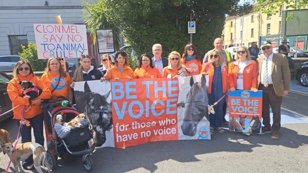 peaceful protest for animal welfare in Co Tipperary