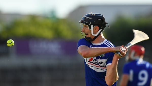 Kilkenny , Ireland - 26 June 2021; Aaron Dunphy of Laois during the Leinster GAA Hurling Senior Championship Quarter-Final match between Wexford and Laois at UPMC Nowlan Park in Kilkenny. (Photo By Ray McManus/Sportsfile via Getty Images)