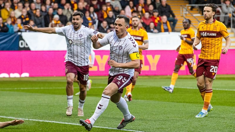 Hearts held at Motherwell as title race twists again