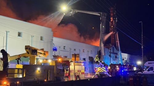 Major fire in commercial premises in Waterford city