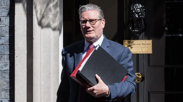 British Prime Minister Sir Keir Starmer departs 10 Downing Street for the House of Commons to attend the Prime Minister's Questions (PMQs) in London, United Kingdom on April 29, 2026.