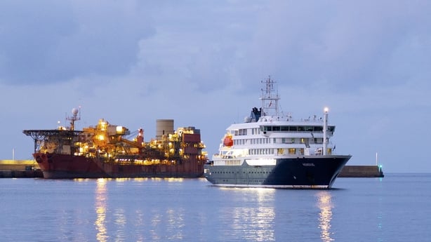 MV Hondius arrives to the industrial port of Granadilla de Abona on the island of Tenerife