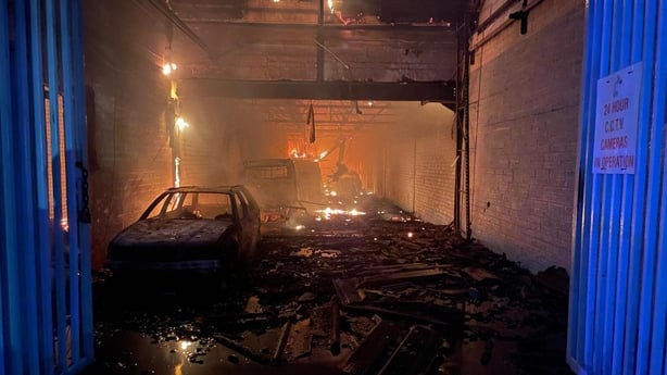 Damage after a fire at in Tycor in Waterford