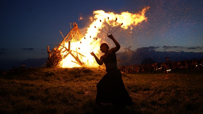 Bealtaine celebrations take place on the Hill of Uisneach