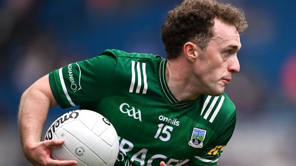 Conor Love of Fermanagh during the Tailteann Cup match between Fermanagh and Wexford at Croke Park in Dublin.