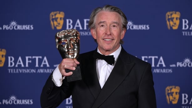 Steve Coogan with the Comedy Award for How Are You? It's Alan (Partridge) during the 2026 BAFTA Television Awards