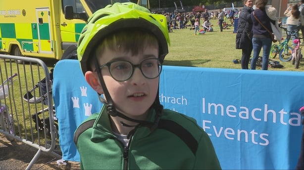 Daniel Alexander wearing a bike helmet.