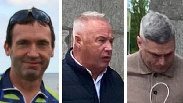 (L-R) Thomas O'Gorman, Francis O'Hanlon, Darron Cole