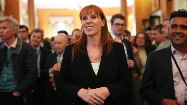 LONDON, ENGLAND - APRIL 21: Labour MP Angela Rayner attends the National Growth Debate at the Institute of Directors on April 21, 2026 in London, England. Chancellor Rachel Reeves and other senior political figures are participating in The National Growth Debate, hosted by the Good Growth Foundation