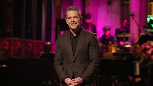 SATURDAY NIGHT LIVE -- Episode 1903 -- Pictured: Host Matt Damon during the Monologue on Saturday, May 9, 2026 -- (Photo by: Caro Scarimbolo/NBC via Getty Images)